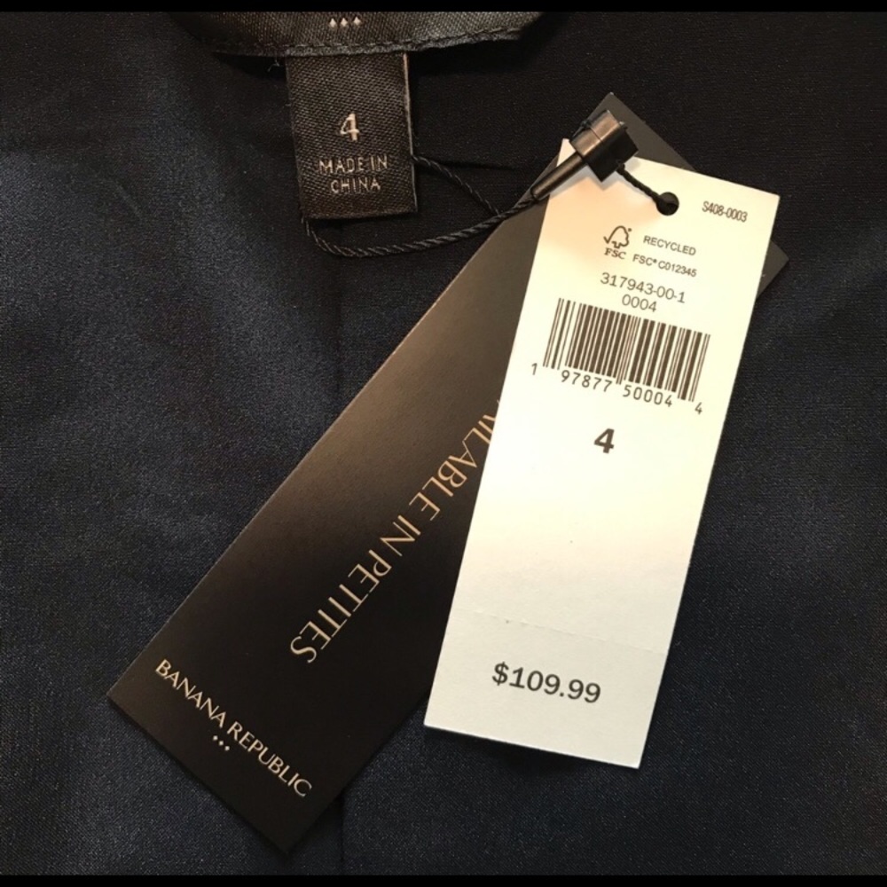 NWT Banana Republic palm leaves maxi dress - Picture 4 of 4